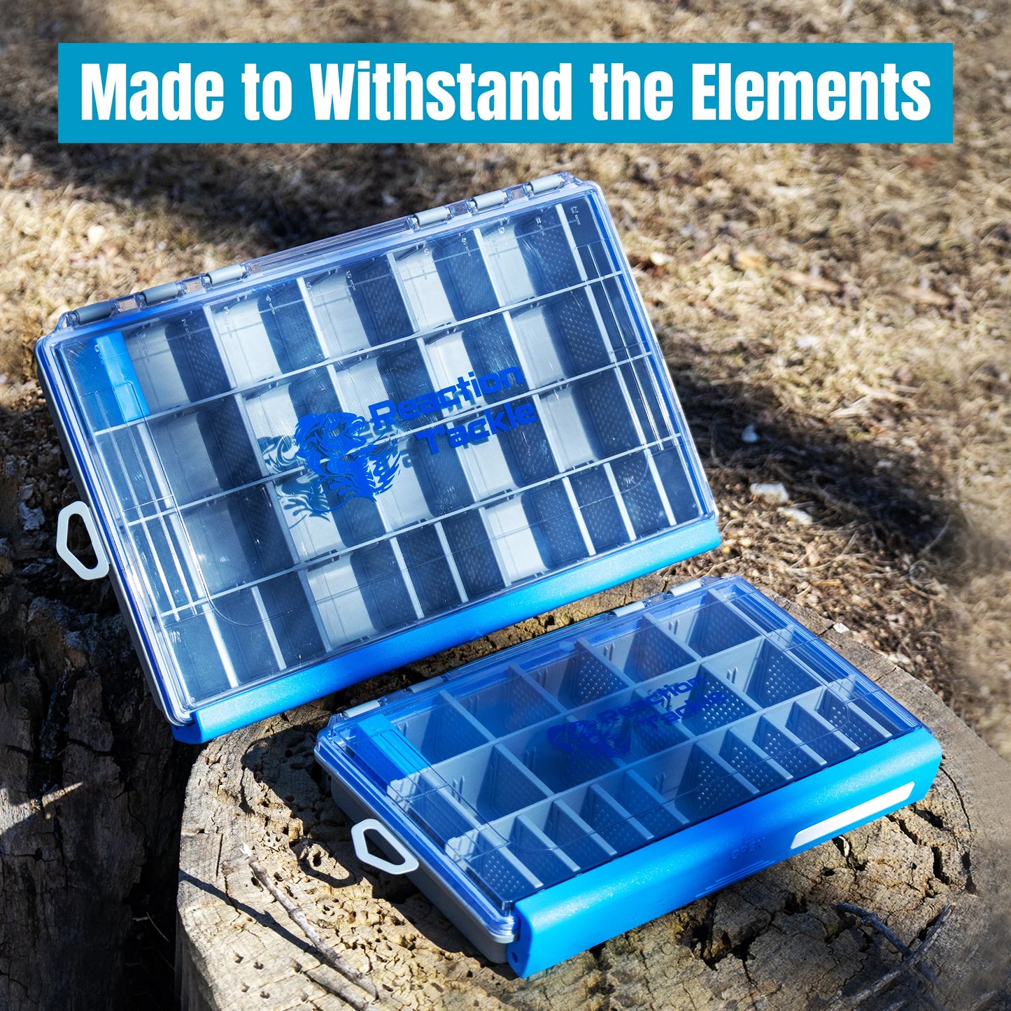 Reaction Tackle Ultra Elite Tackle Tray- Water Resistant with Single Clip Design