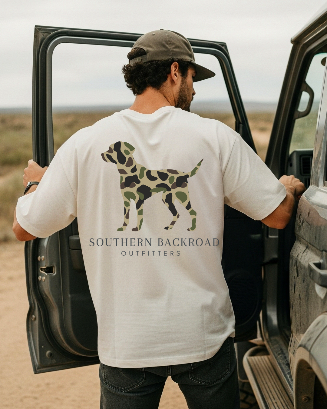 Camo Dog Southern Backroad Outfitters Men Shirt