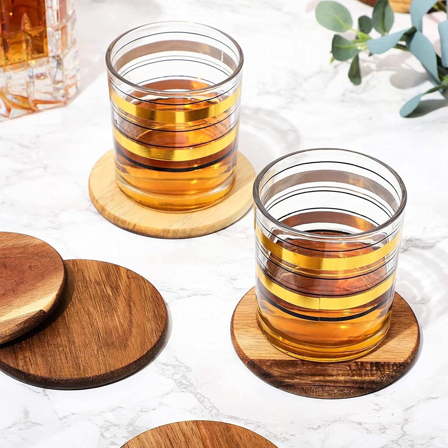 5-pack custom engraved coasters