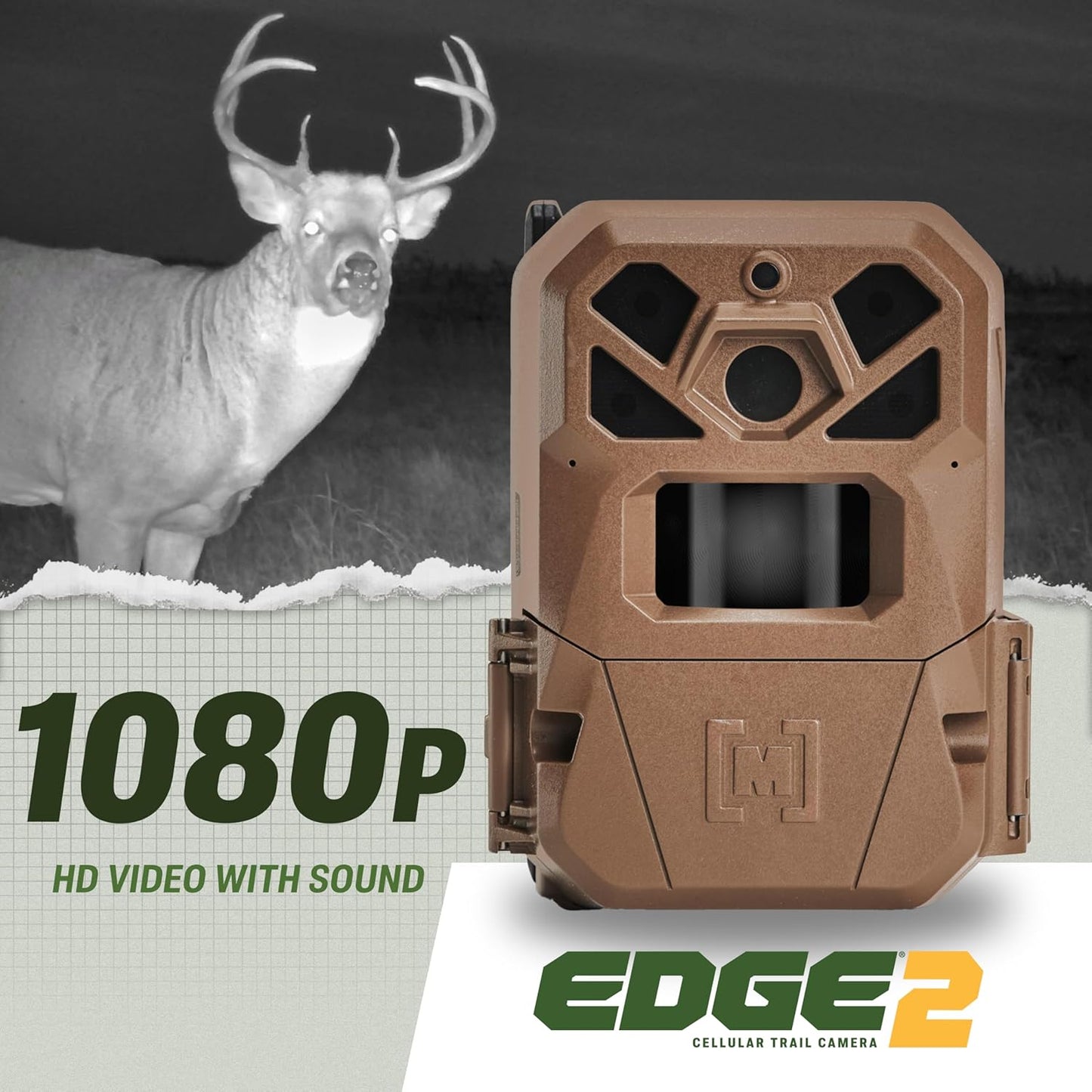 Moultrie Edge 2 Cellular Trail Camera - Auto Connect Nationwide 4G LTE - Pack of 2