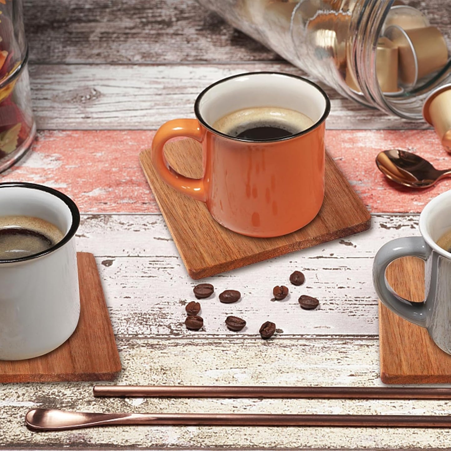 5-pack custom engraved coasters