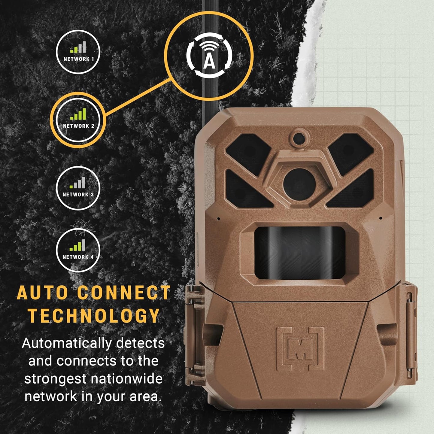 Moultrie Edge 2 Cellular Trail Camera - Auto Connect Nationwide 4G LTE - Pack of 2