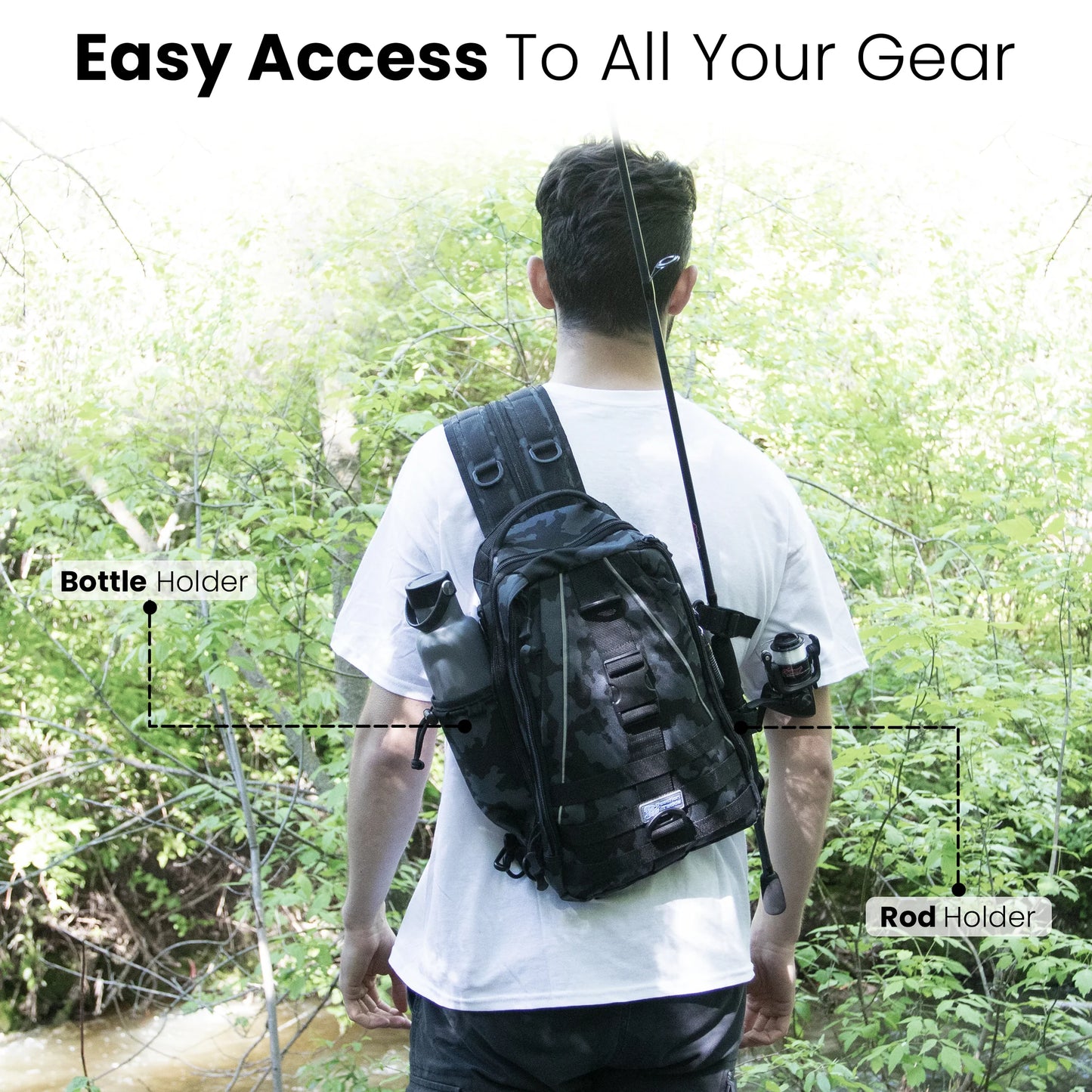 Reaction Tackle Fishing Tackle 2-in-1 Sling Bag/Backpack