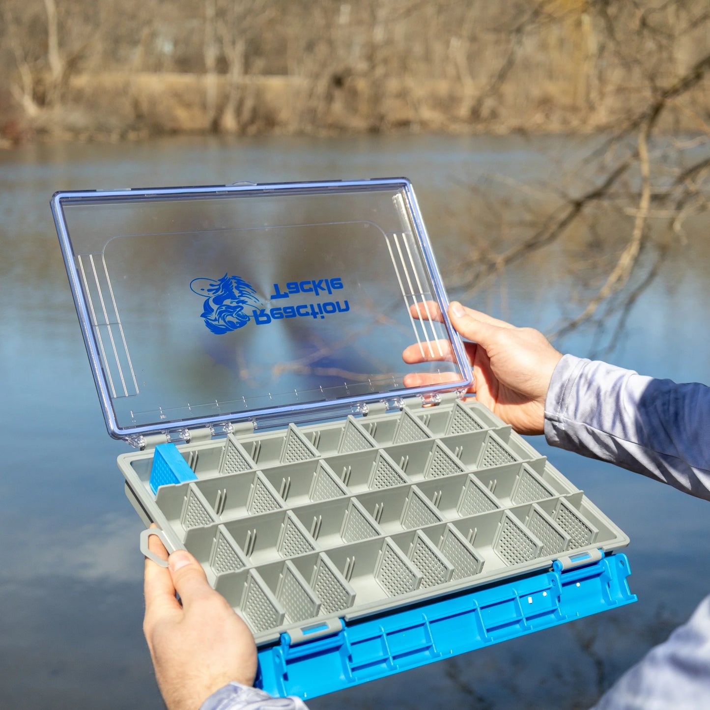 Reaction Tackle Ultra Elite Tackle Tray- Water Resistant with Single Clip Design