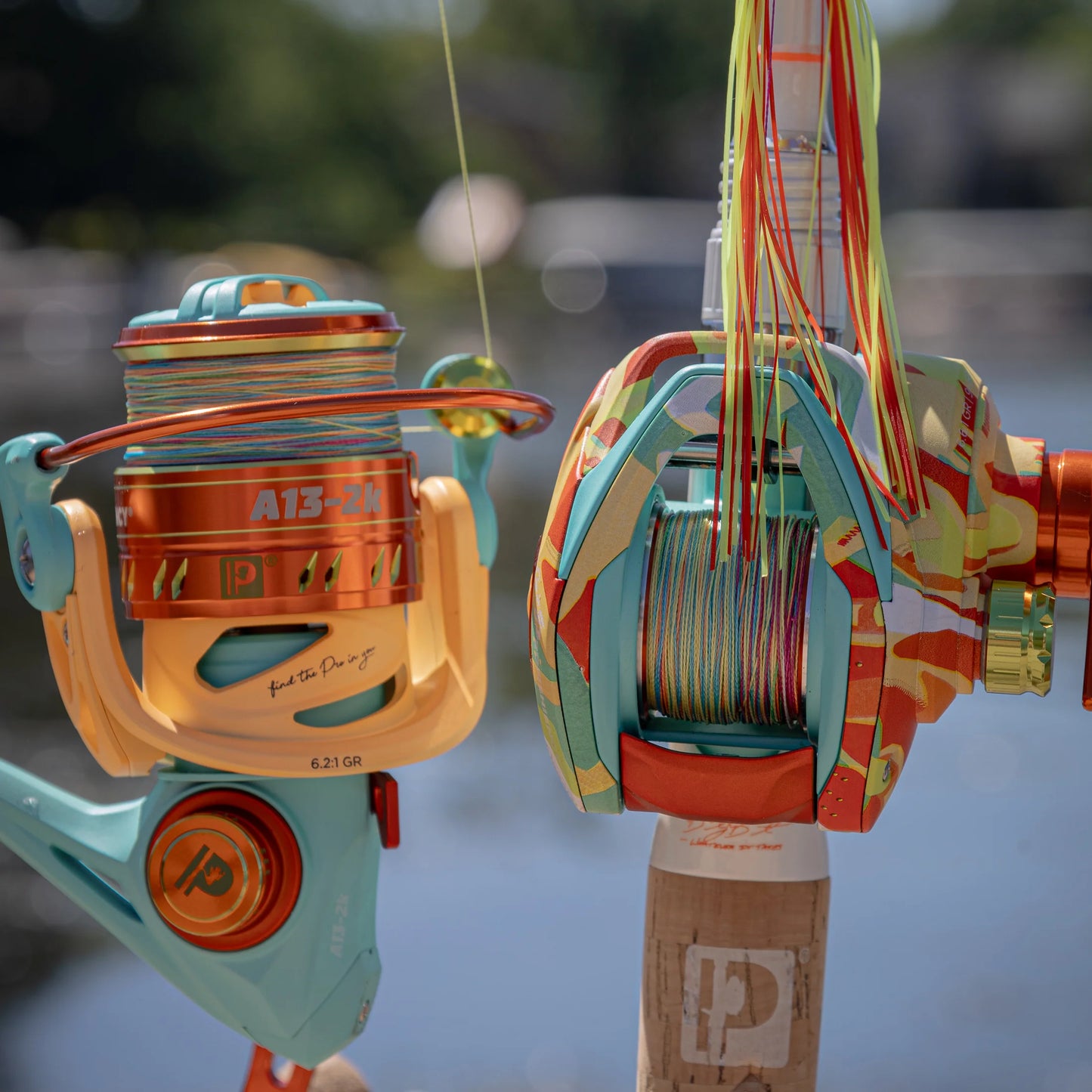 Reaction Tackle Braided Fishing Line - Multi-Color