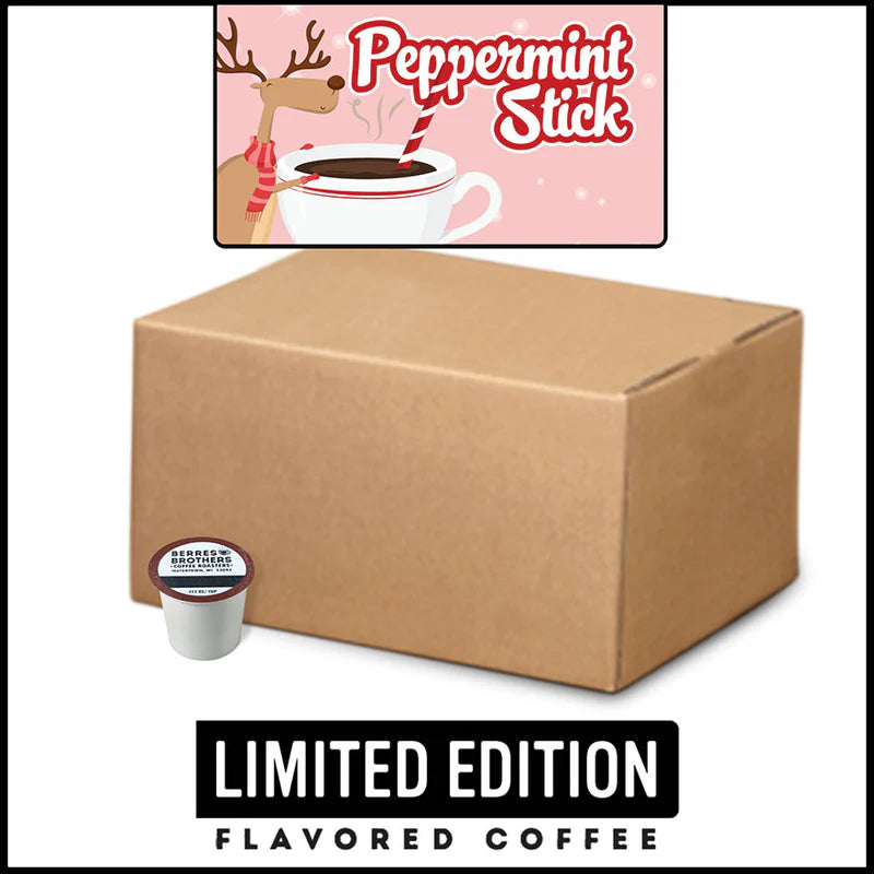 Limited Edition Peppermint Stick Flavored Coffee- Single Serve 12 pk