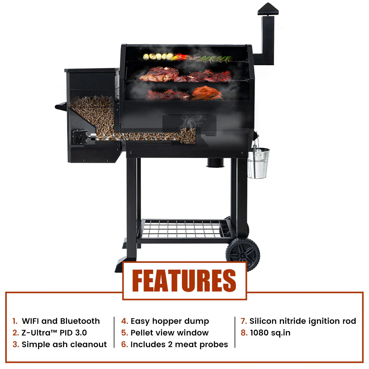 Z Grill 10502B WiFi Pellet Grill