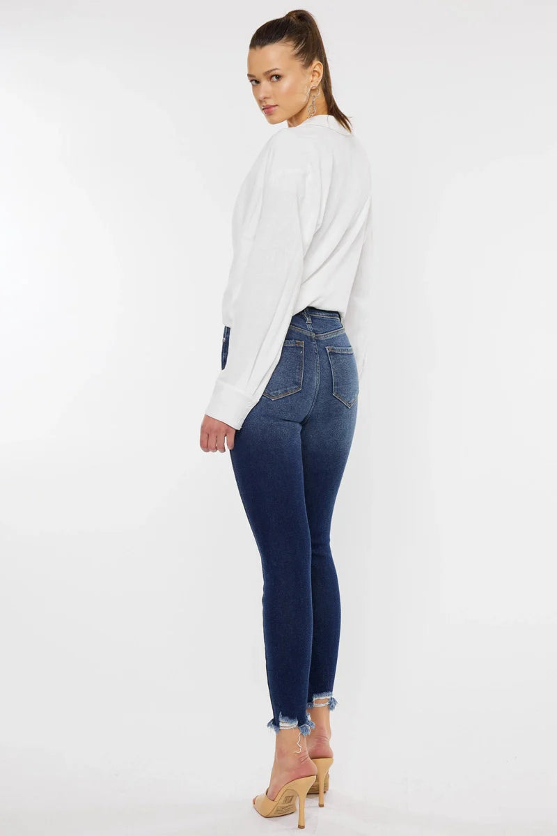 High Rise Ankle Skinny Jeans