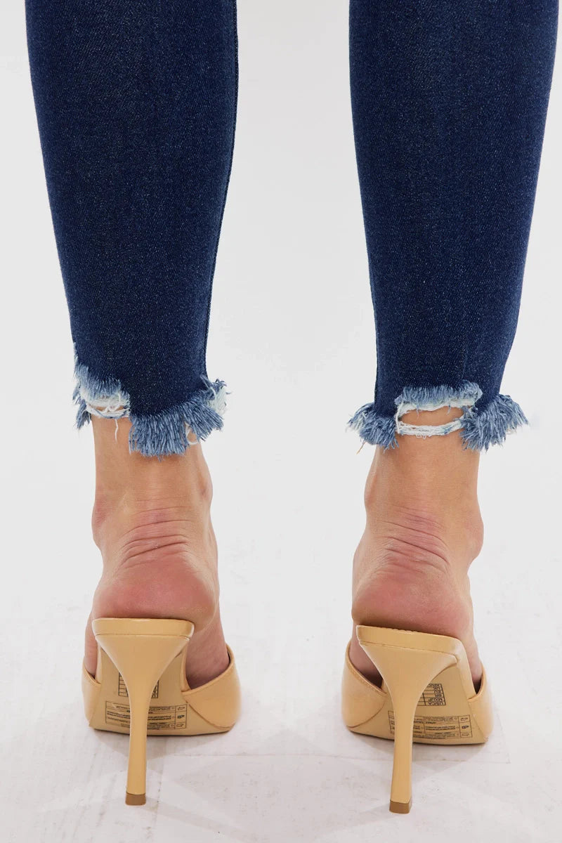 High Rise Ankle Skinny Jeans