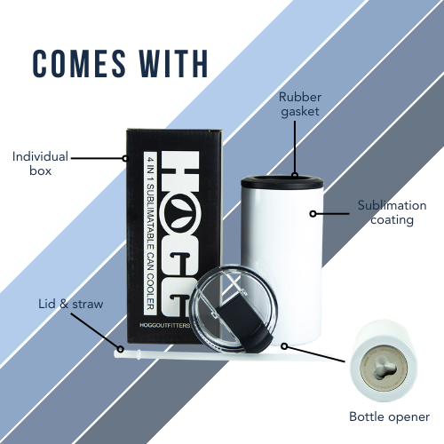 4 in 1 Can Cooler Combo- WHITE