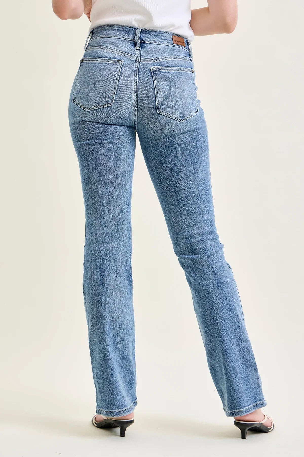 Ashley Mid-Rise Bootcut Jeans