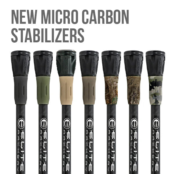 ELITE CARBON MICRO STABILIZER 8"- Black