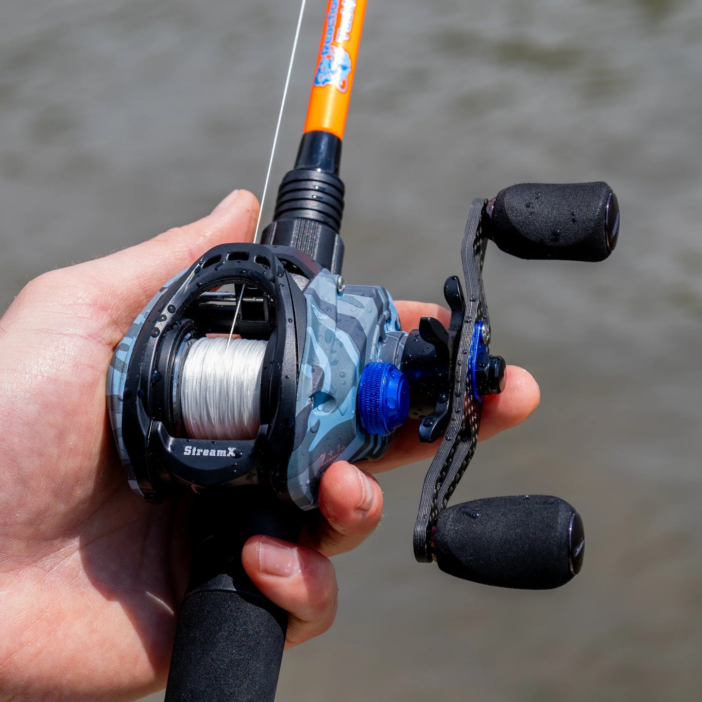 Reaction Tackle Baitcasting Fishing Reel- StreamX Edition- 7.5:1 gear ratio