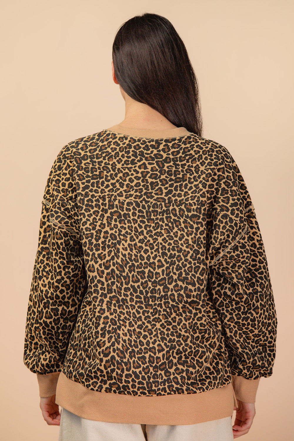 Leopard Print Casual Top