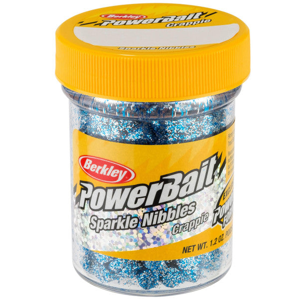 Berkley PowerBait Sparkle Crappie Nibbles - Blue Ice - 1/4 in.